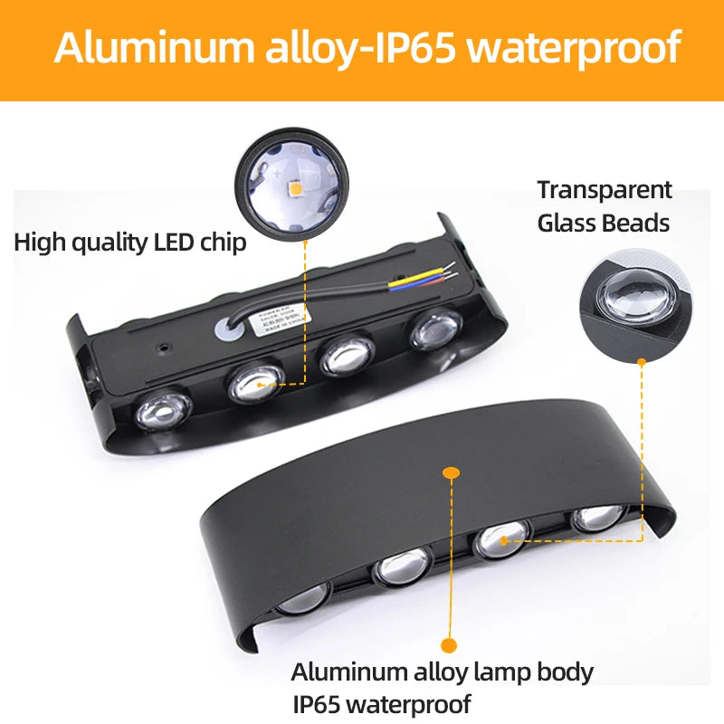 Aluminum LED Wall Lamp Waterproof