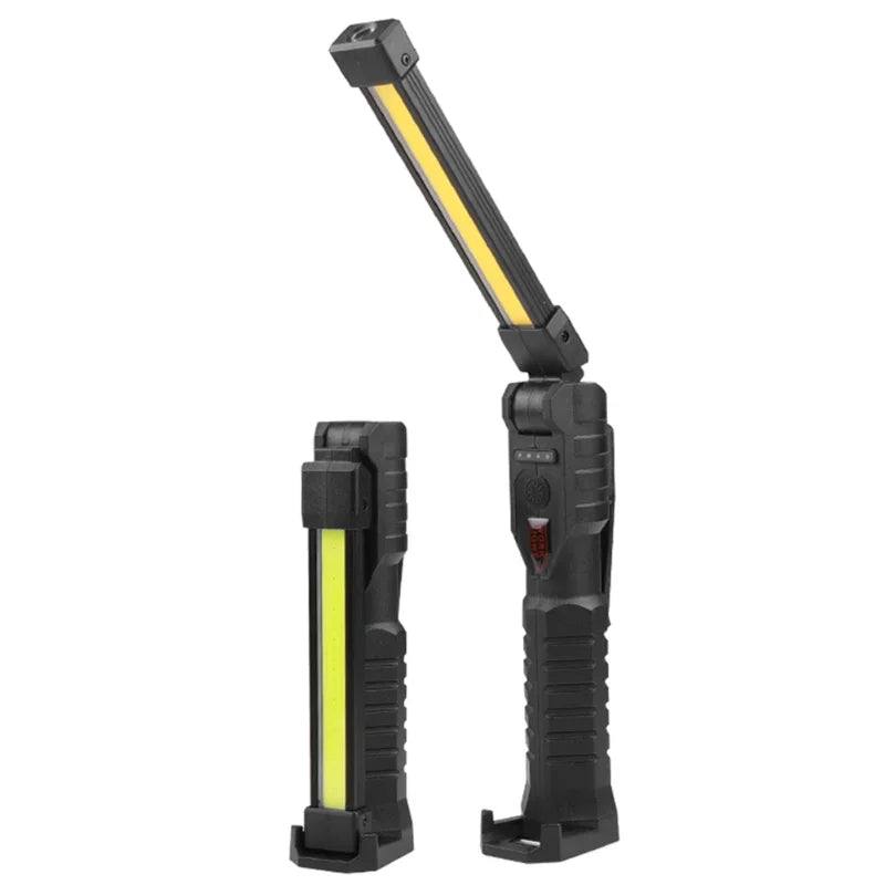 Multi Function COB LED Work Light USB Rechargeable Torch Foldable LED Flashlight.