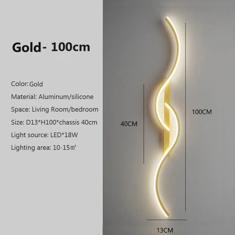 Modern LED Wall Lamp Minimalist Led Light Bedroom.