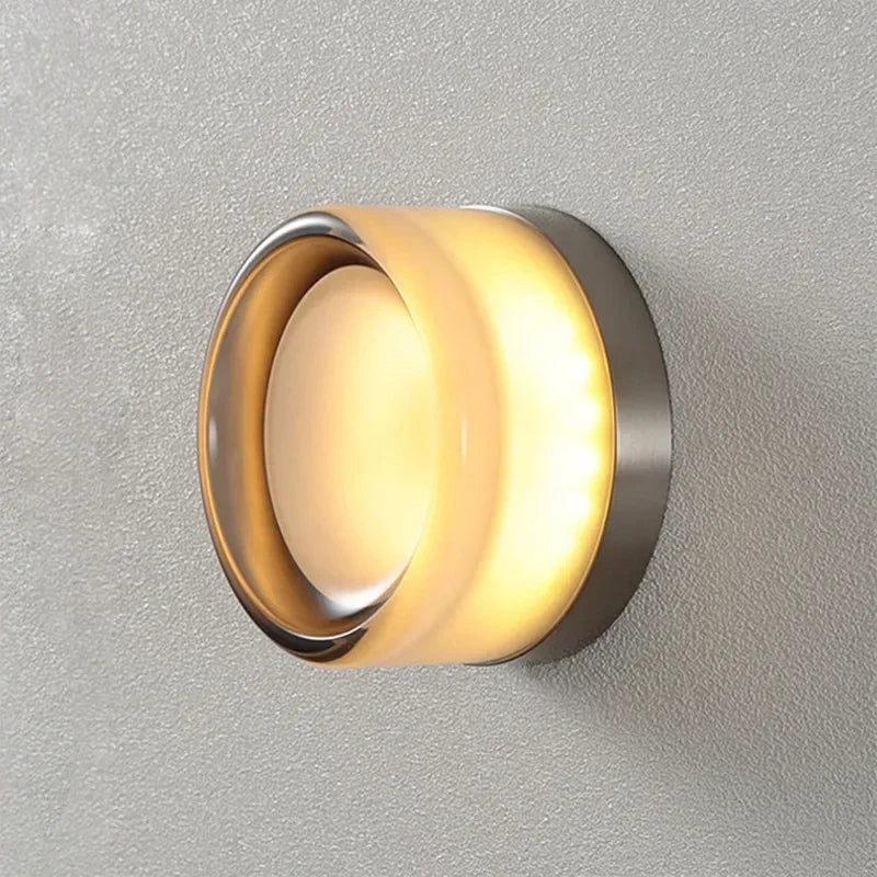 Modern LED Wall Lamp Living Room Amber Jelly Decor Wall Sconces  Corridor Study Dining Room  Home Decoration Smokey Grey Fixture