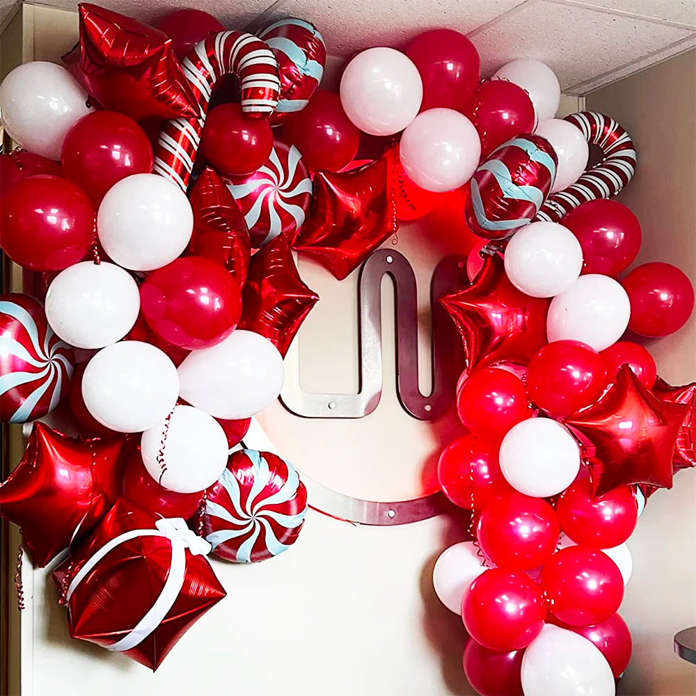 Christmas Balloon Garland Arch Matte  Blloon