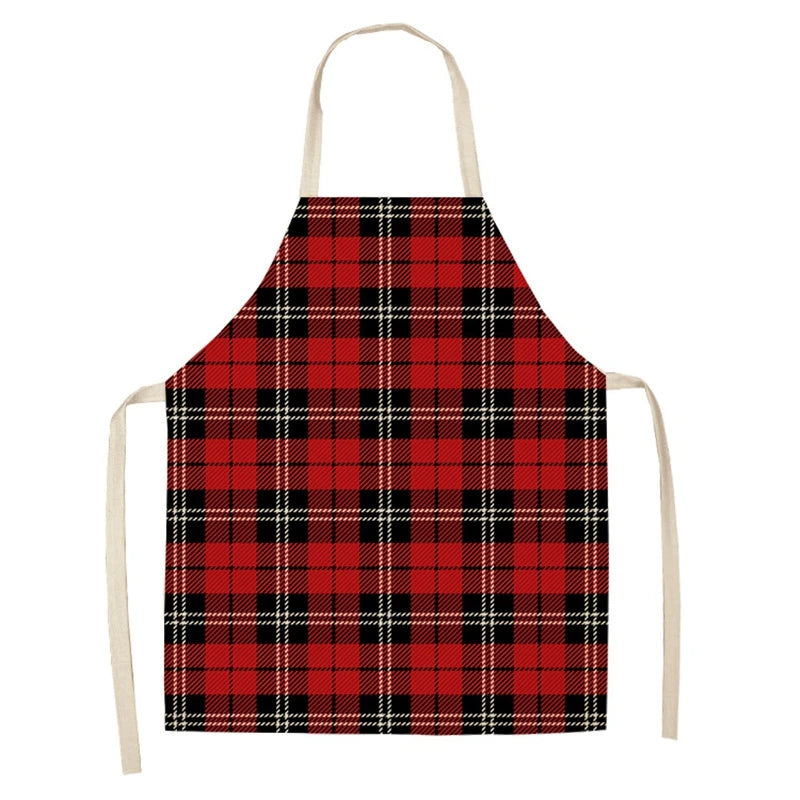 Linen Merry Christmas Apron  Kitchen Accessories