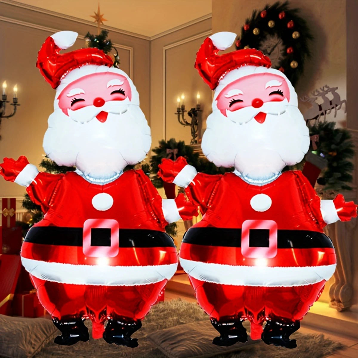 Large Santa Claus Aluminum Foil Balloon for Christmas Party.