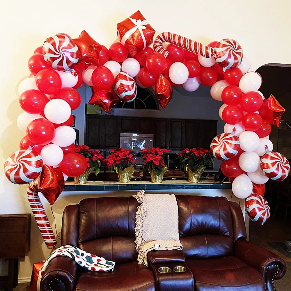 Christmas Balloon Garland Arch Matte  Blloon