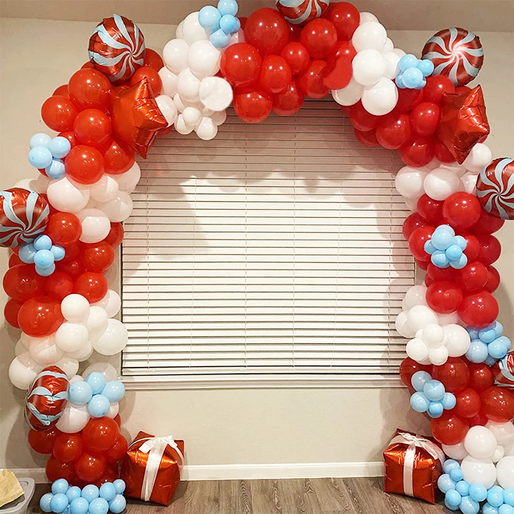 Christmas Balloon Garland Arch Matte  Blloon