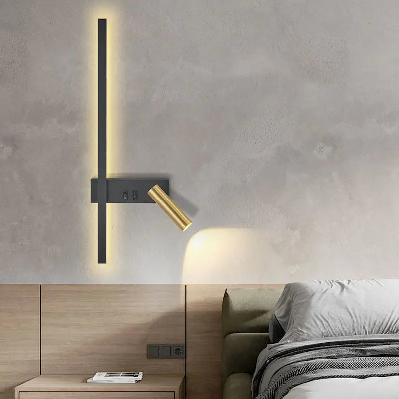 Wall lamp Nordic modern black and white.