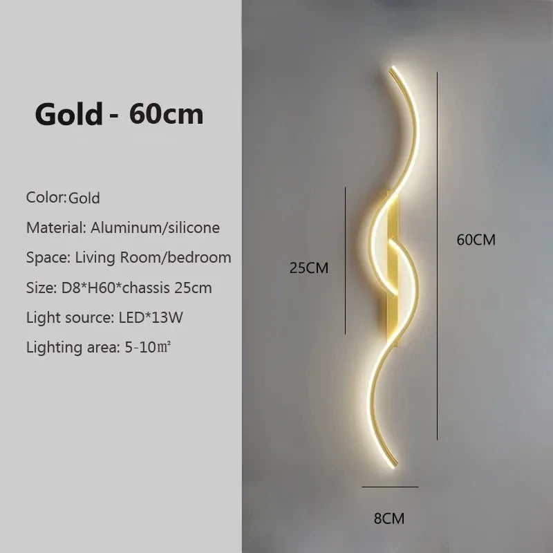 Modern LED Wall Lamp Minimalist Led Light Bedroom.