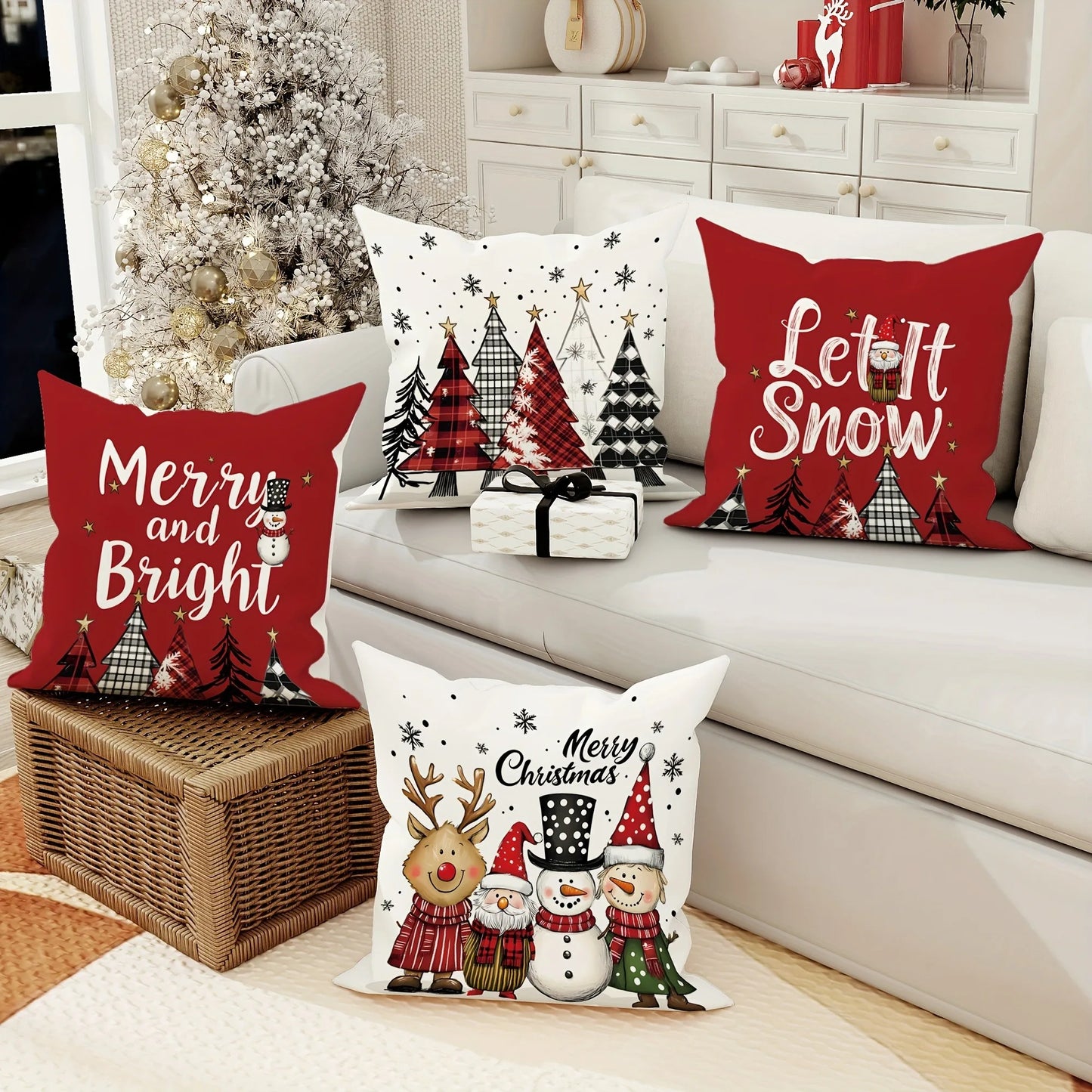 Christmas decoration suitable for home room Sofa cushion cover