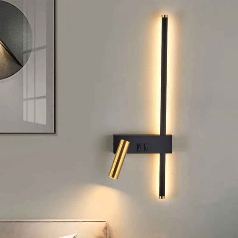 Wall lamp Nordic modern black and white.