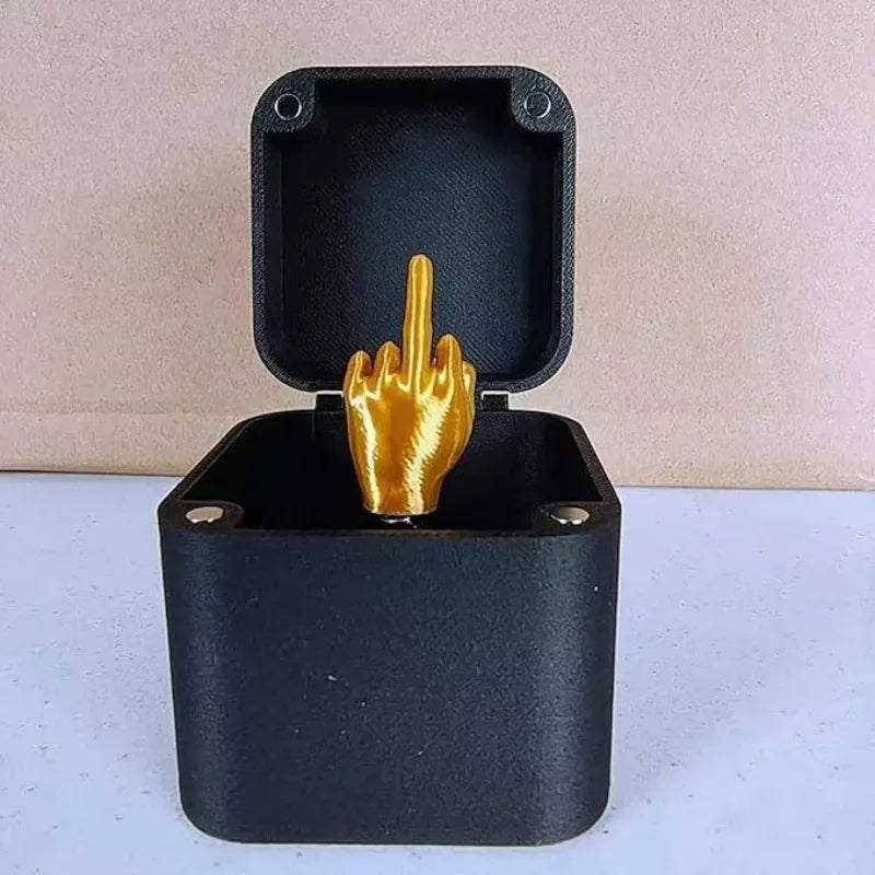 Christmas Interesting Prank Gift Middle Finger In Box Christmas.