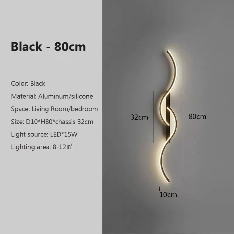 Modern LED Wall Lamp Minimalist Led Light Bedroom.