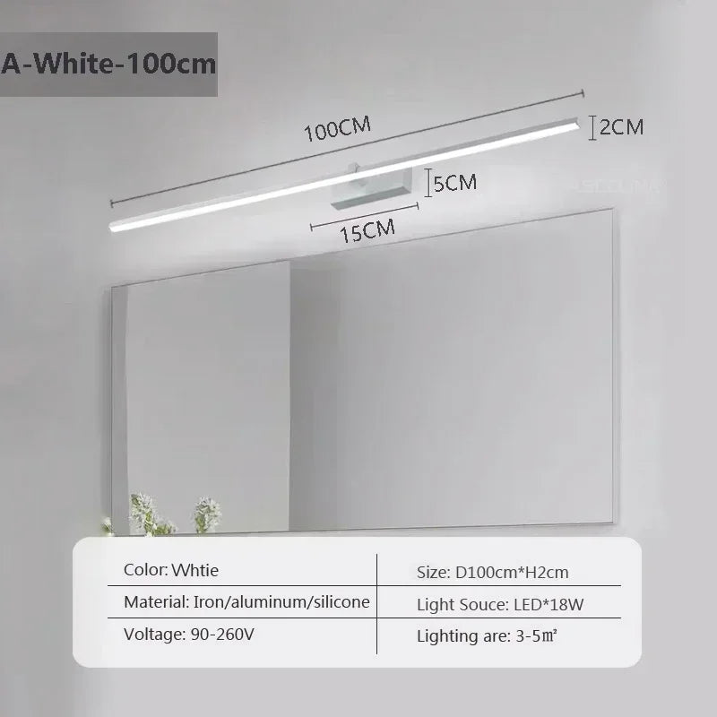 Modern LED Wall Lamp Mirror Decor Lighting.