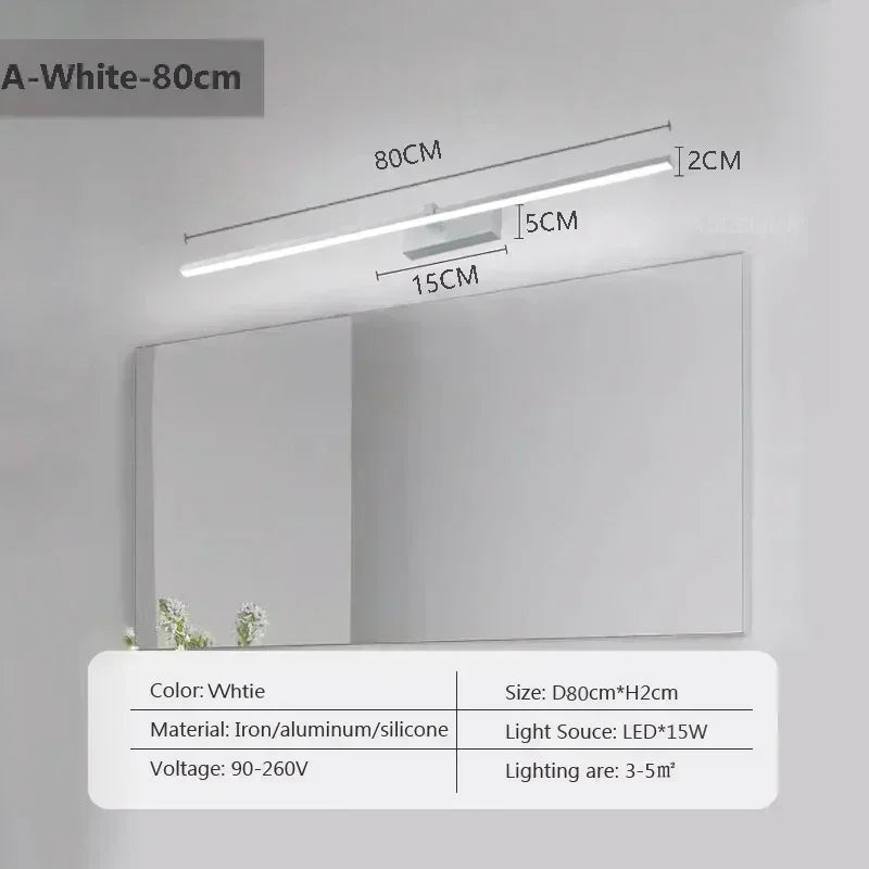 Modern LED Wall Lamp Mirror Decor Lighting.