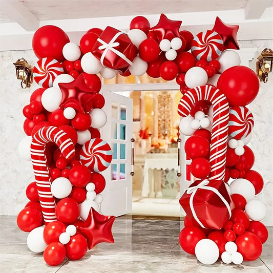 Christmas Balloon Garland Arch Matte  Blloon