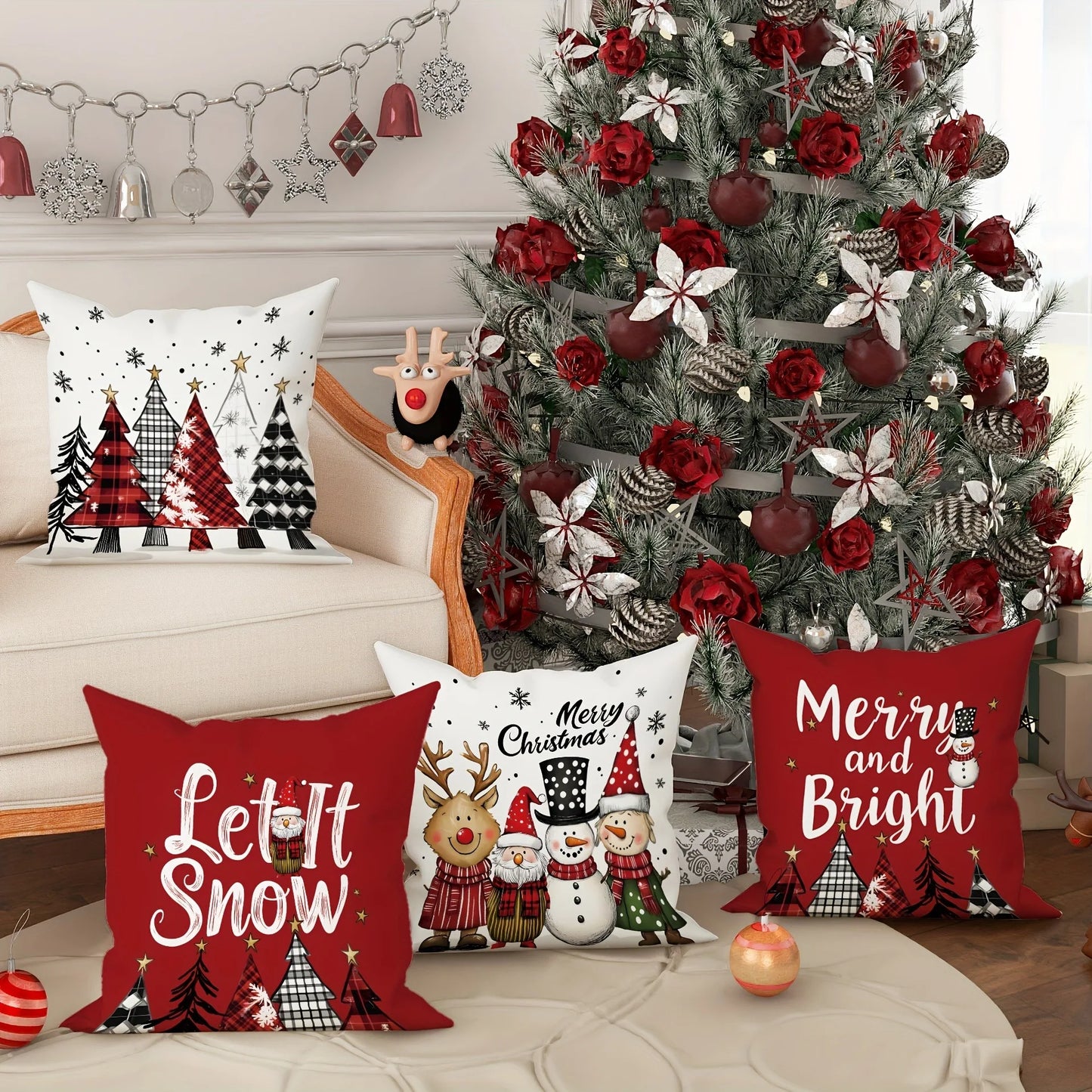 Christmas decoration suitable for home room Sofa cushion cover