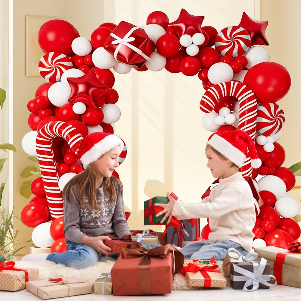 Christmas Balloon Garland Arch Matte  Blloon