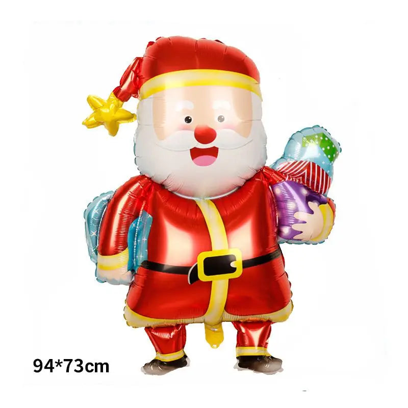 Large Santa Claus Aluminum Foil Balloon for Christmas Party.